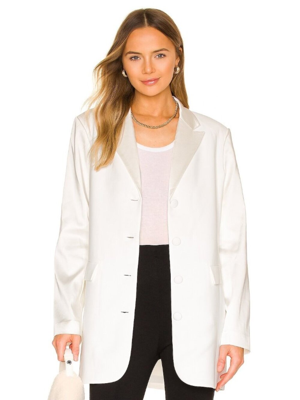 Amanda Uprichard Meritt Blazer Dress in Ivory